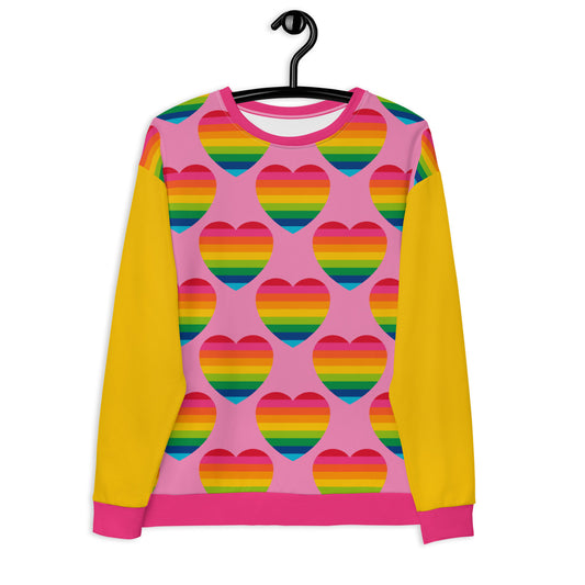 ELLIE LOVE rainbow pink - Unisex Sweatshirt