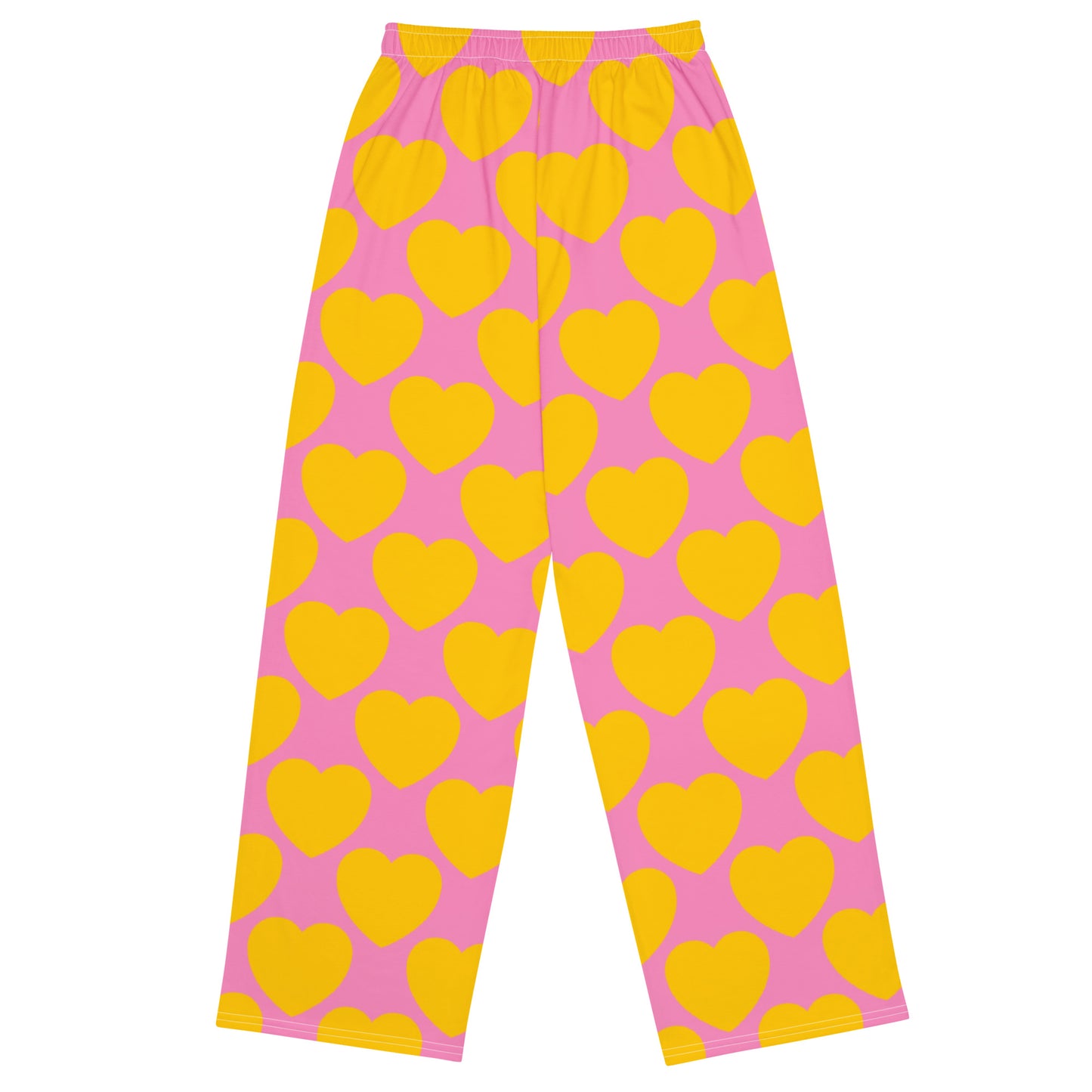 ELLIE LOVE yellow pink - Unisex wide-leg pants
