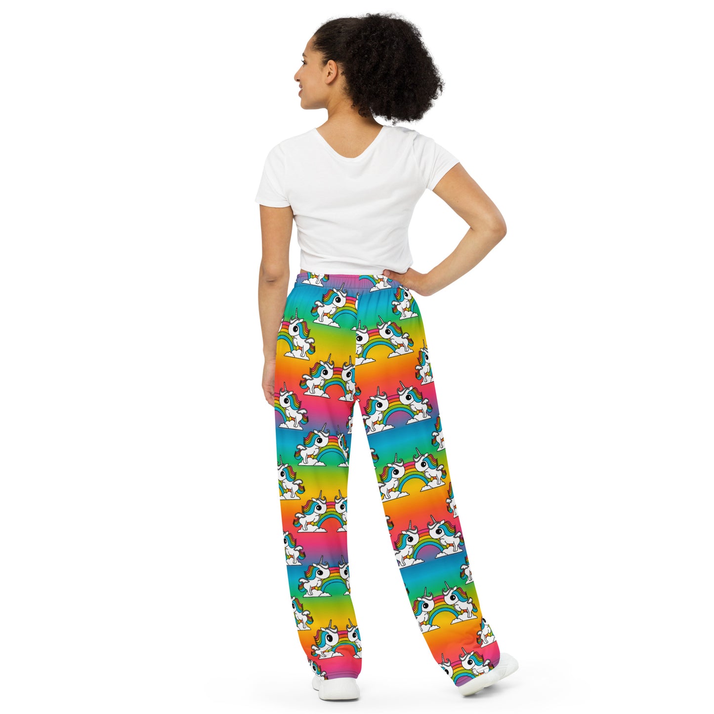 UNIQUE rainbow - Unisex wide-leg pants