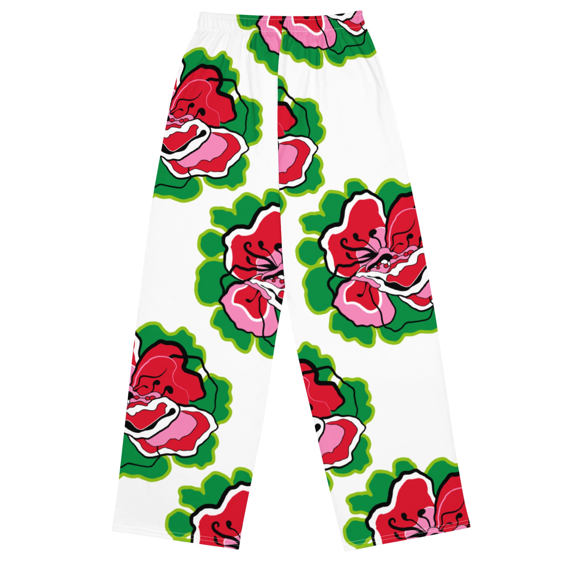 All-over print unisex wide-leg pants