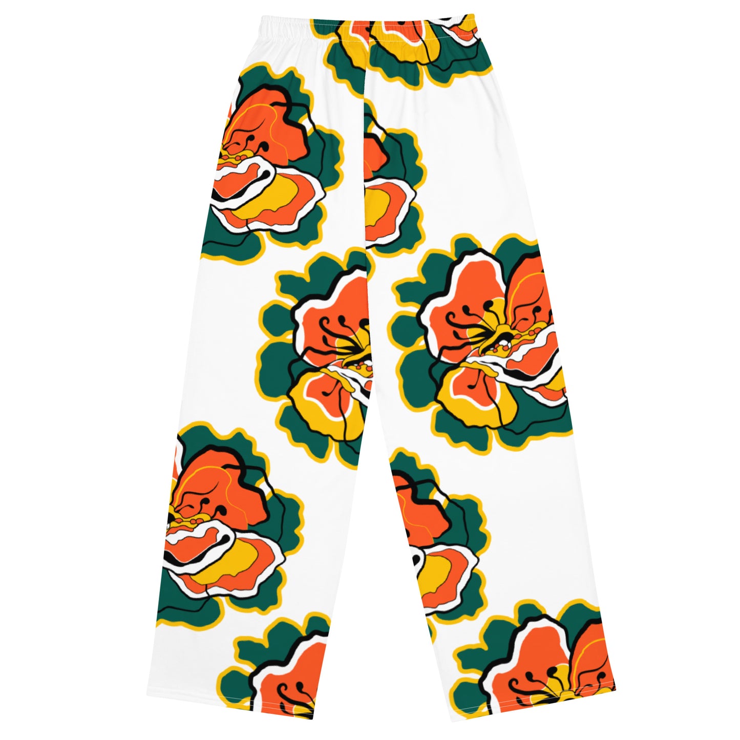All-over print unisex wide-leg pants
