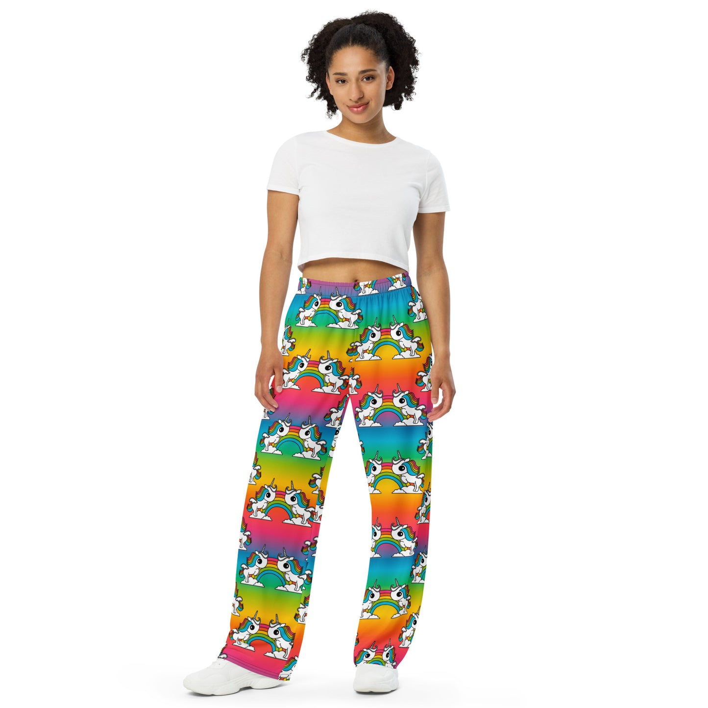 UNIQUE rainbow - Unisex wide-leg pants