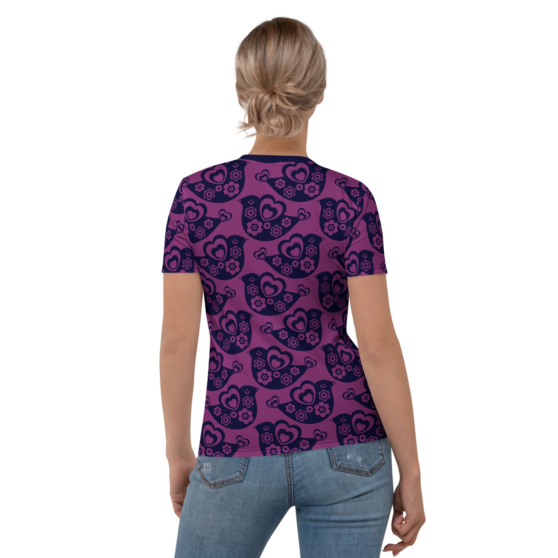 TWEET LOVE plum - Woman's T-shirt