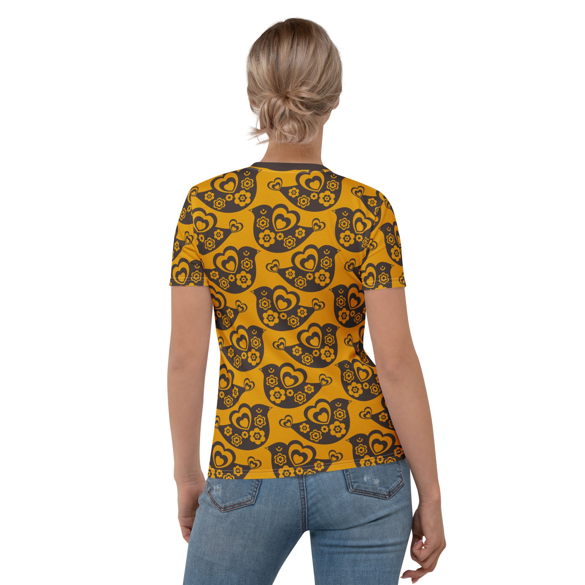 TWEET LOVE orange brown - Woman's T-shirt