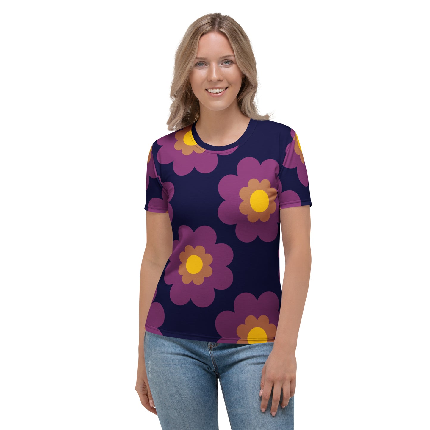 FANCY BLOOM plum - Woman's T-Shirt