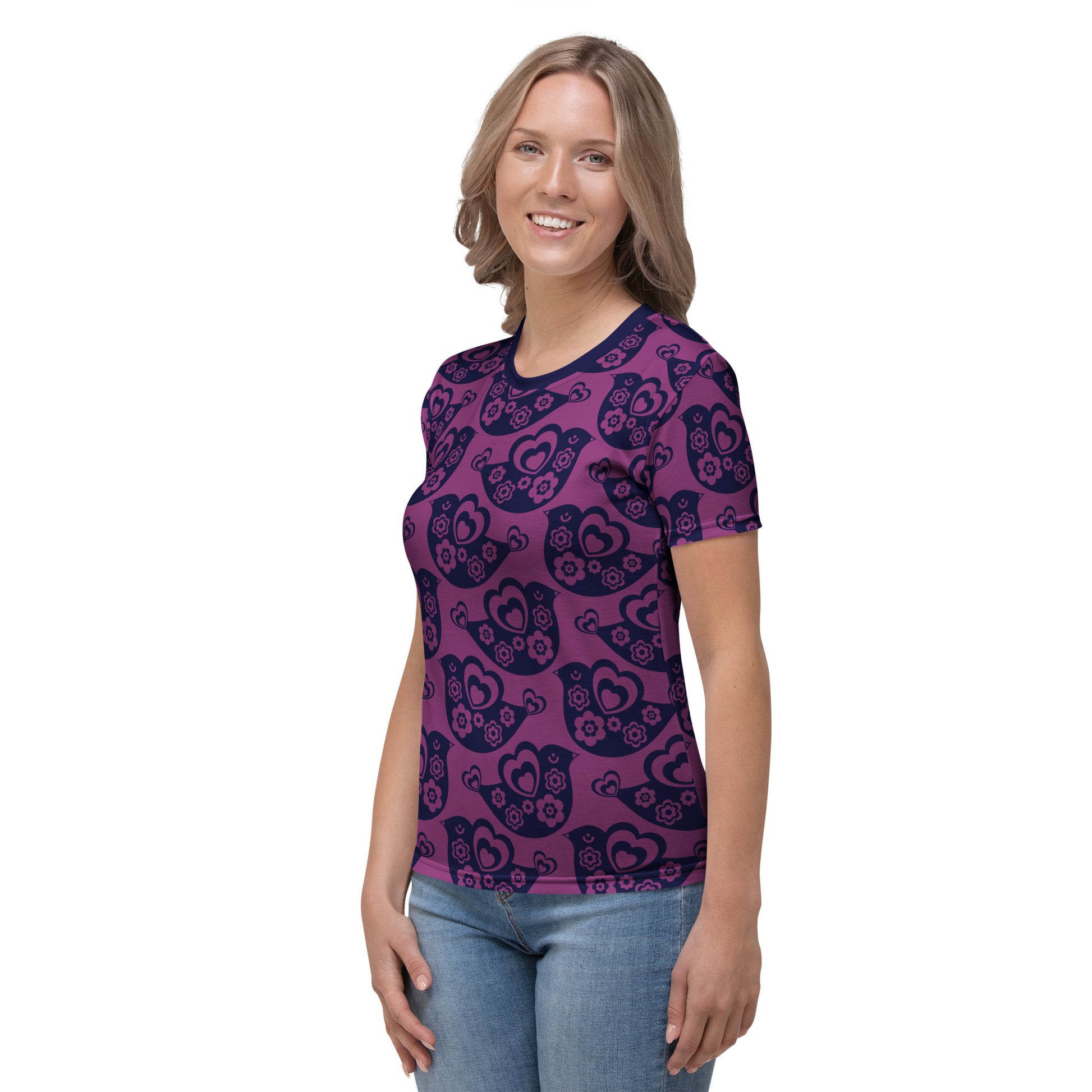 TWEET LOVE plum - Woman's T-shirt