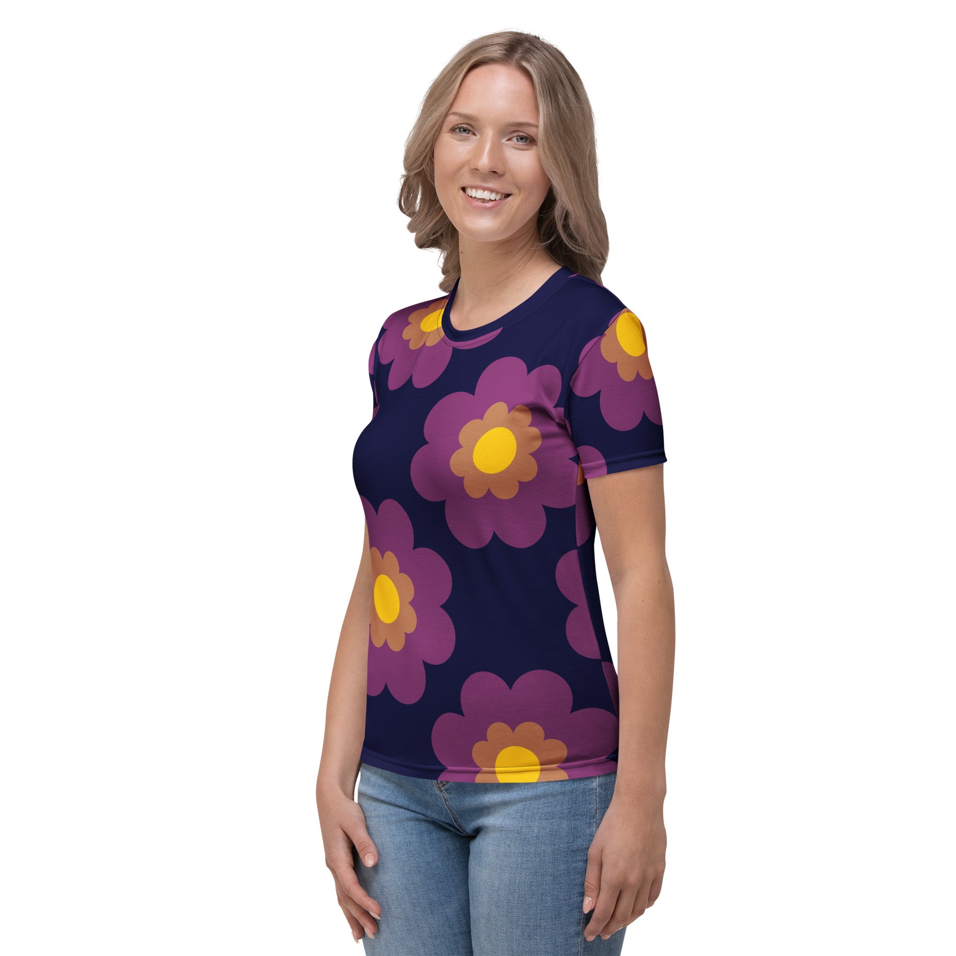 FANCY BLOOM plum - Woman's T-Shirt