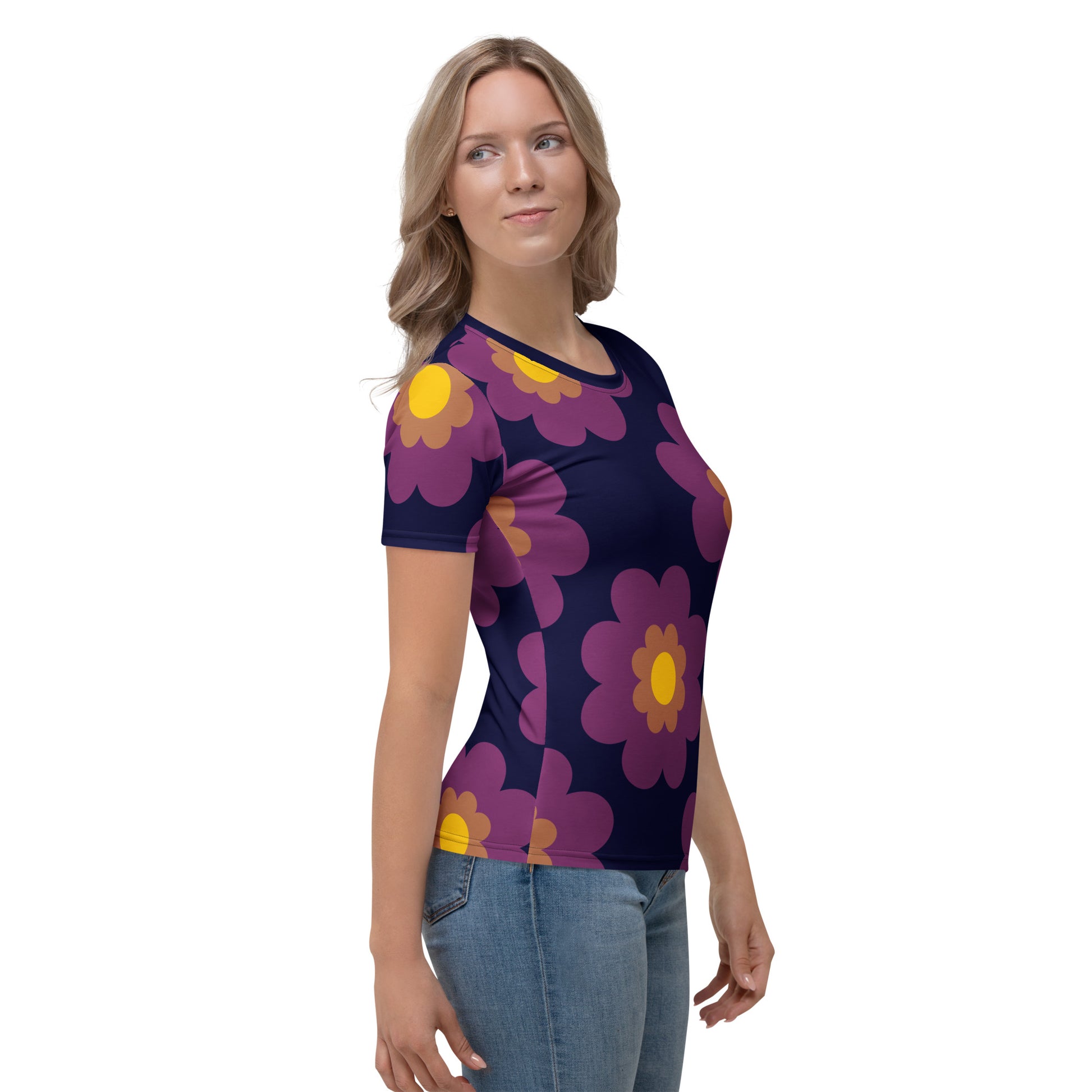 FANCY BLOOM plum - Woman's T-Shirt