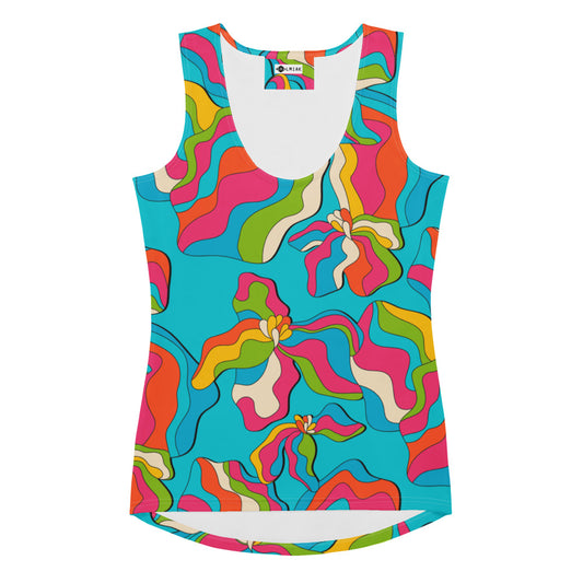 SASSY IRIS turquoise - Tank Top