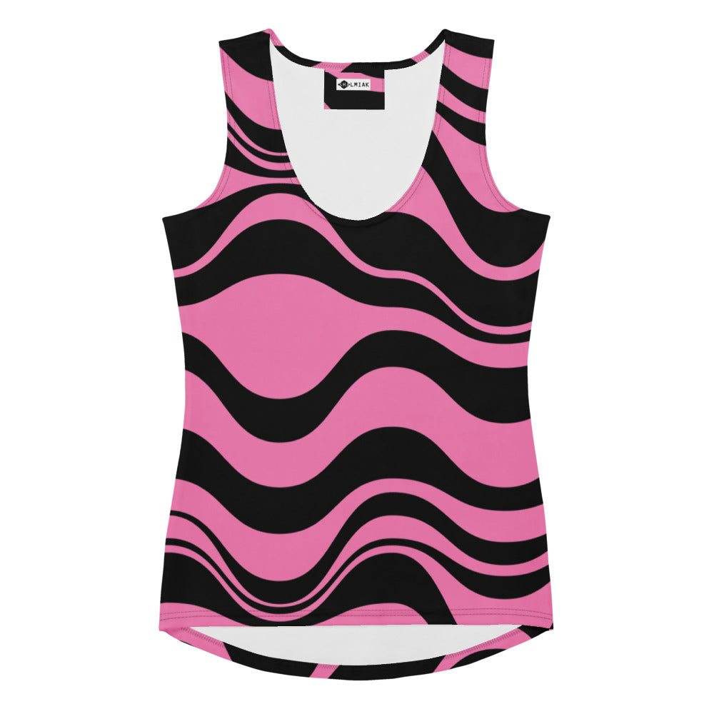 ENERGY WAVES pink black - Tank Top