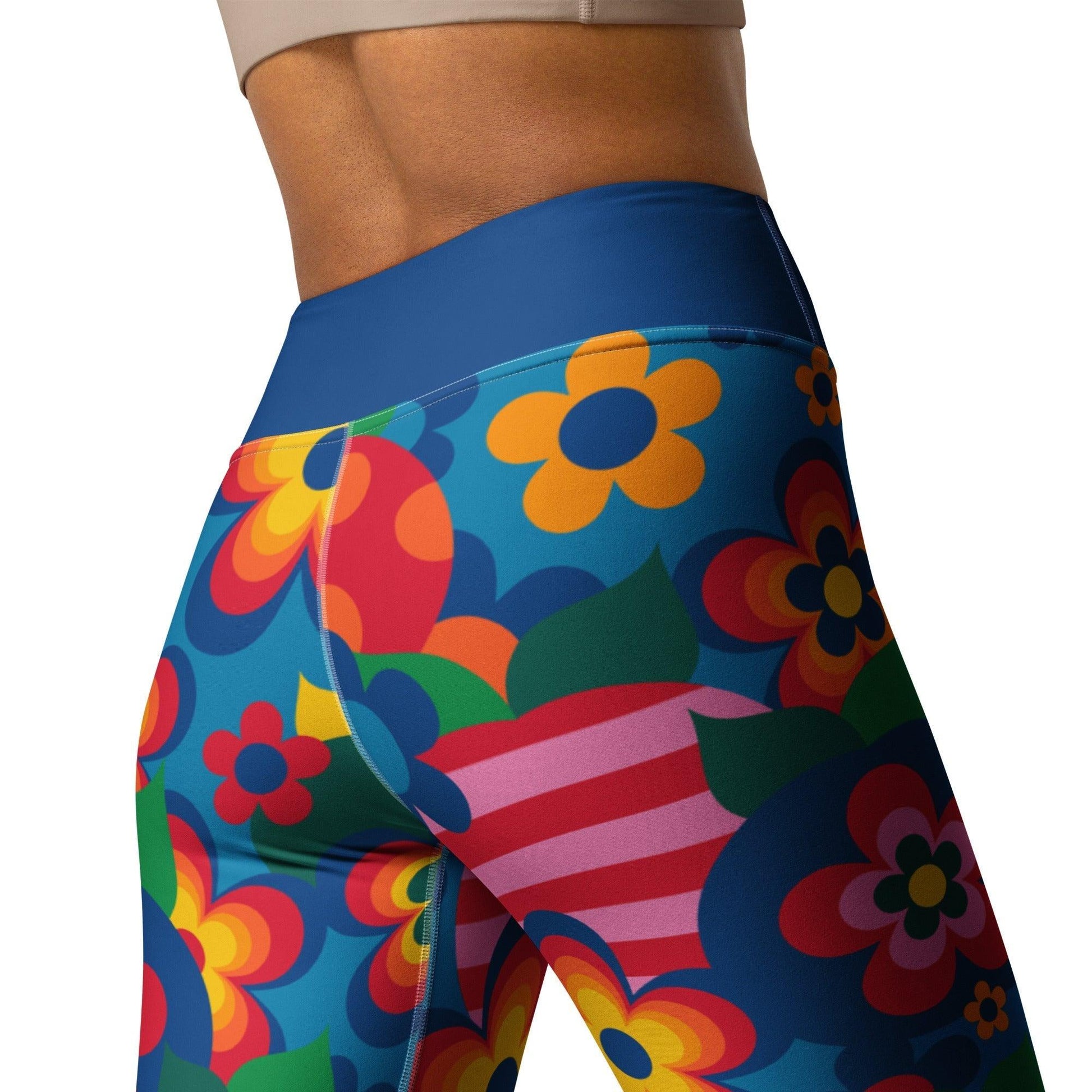 APPLEMANIA blue - 2 - Yoga Leggings - SHALMIAK