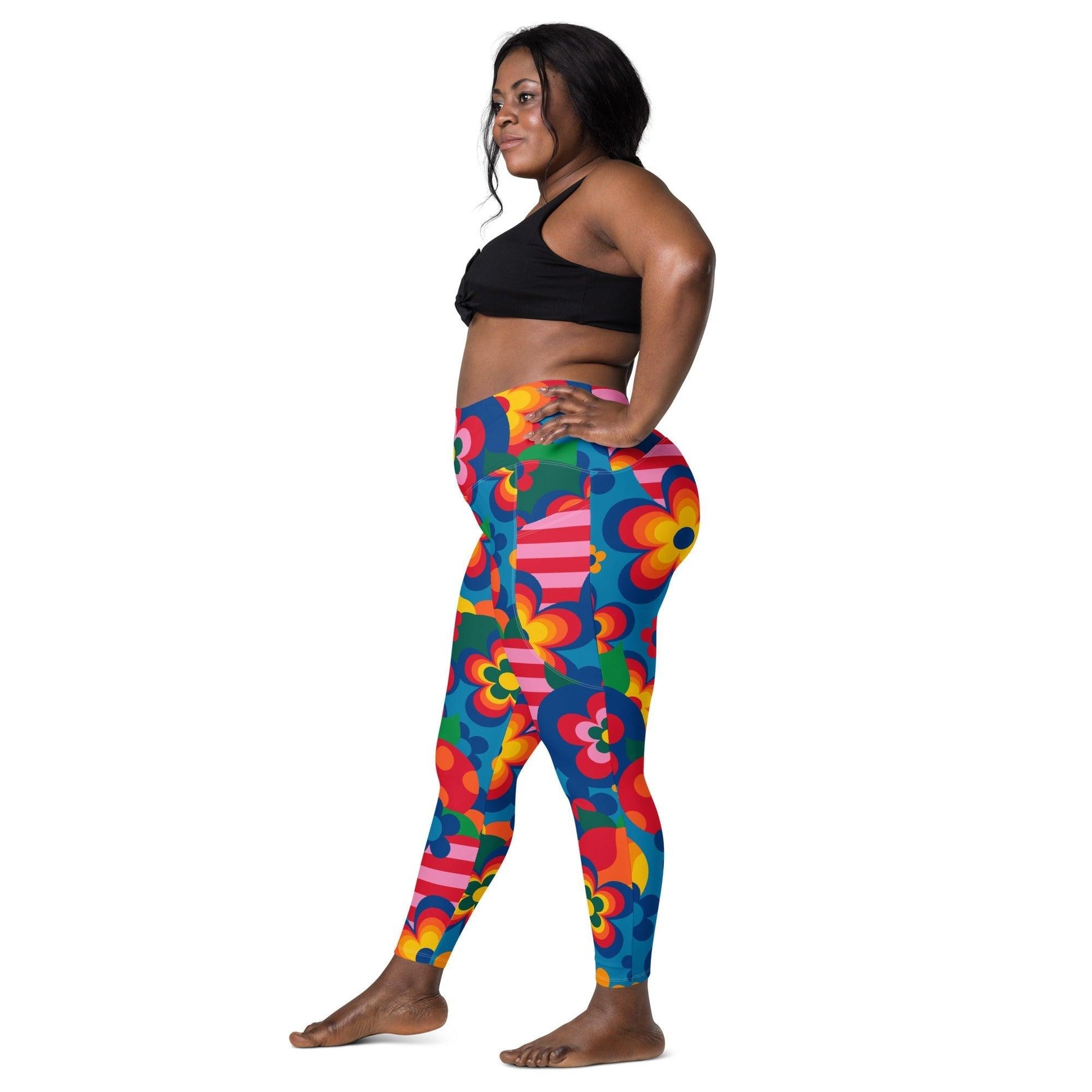 APPLEMANIA blue - Leggings With Pockets - SHALMIAK