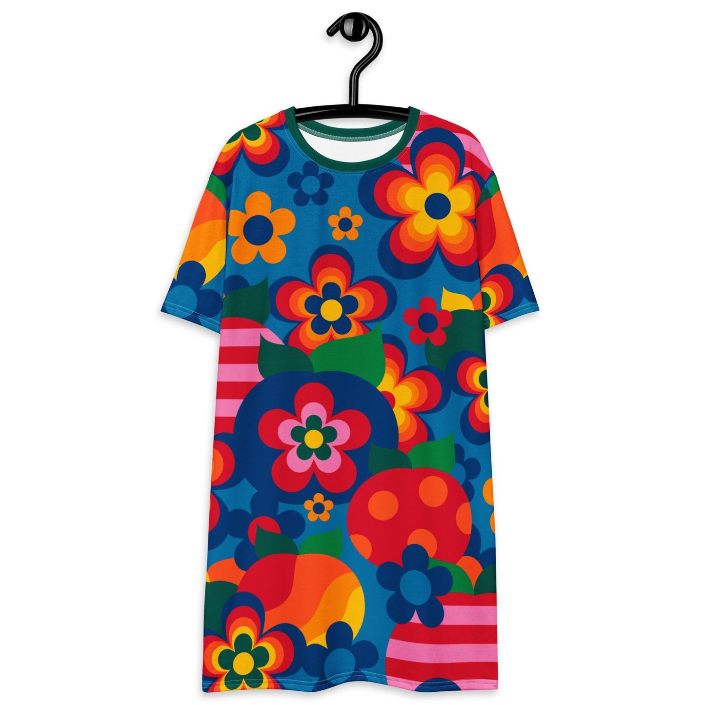 APPLEMANIA blue - T-Shirt Dress - SHALMIAK