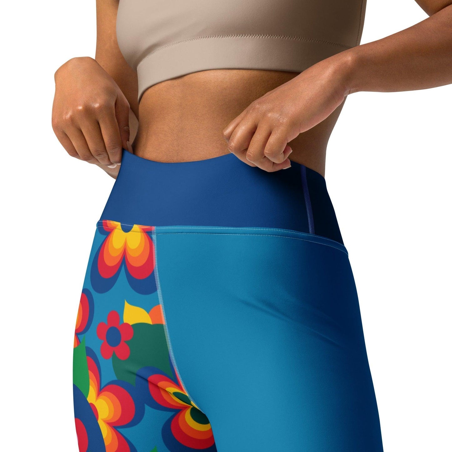 APPLEMANIA blue - Yoga Leggings - SHALMIAK