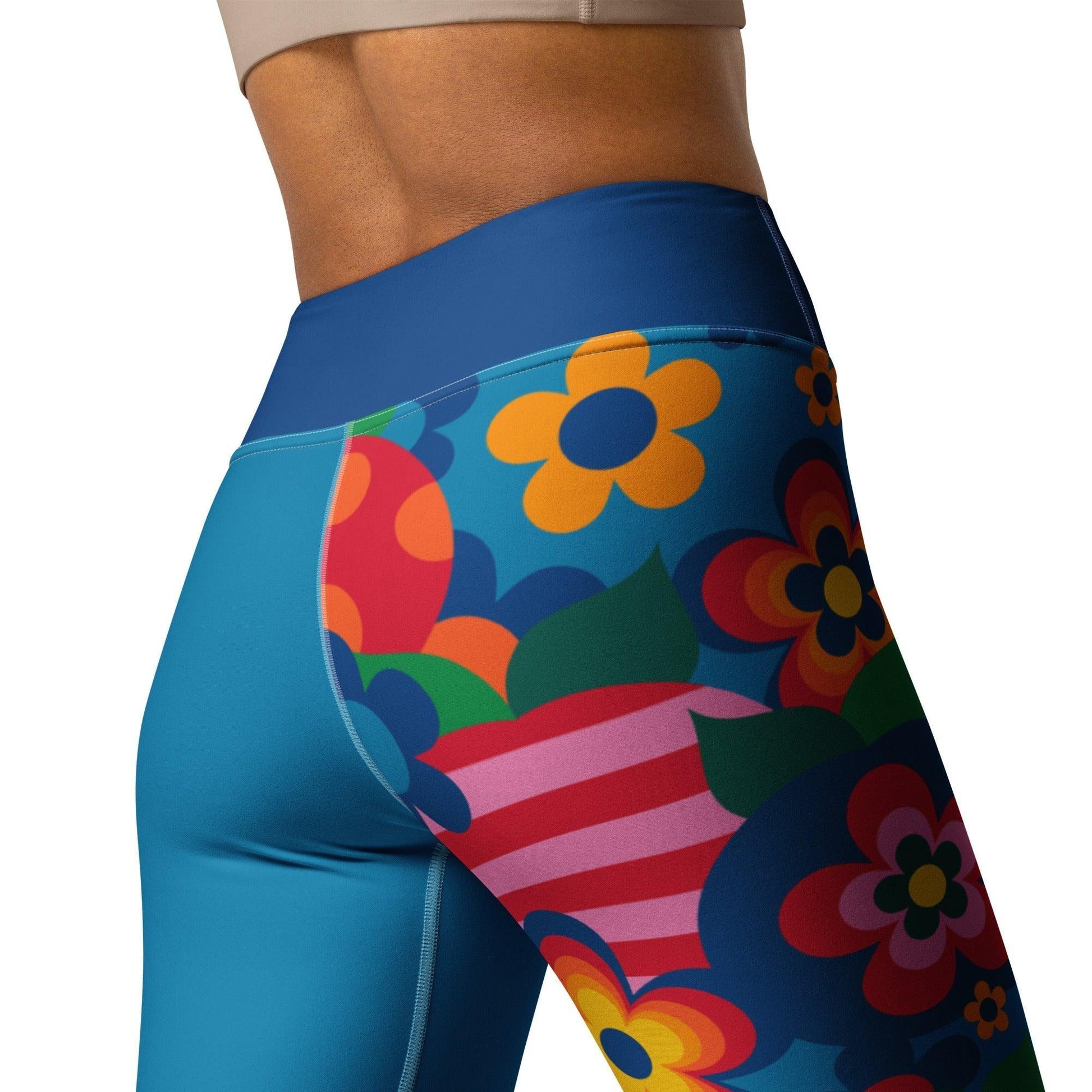 APPLEMANIA blue - Yoga Leggings - SHALMIAK