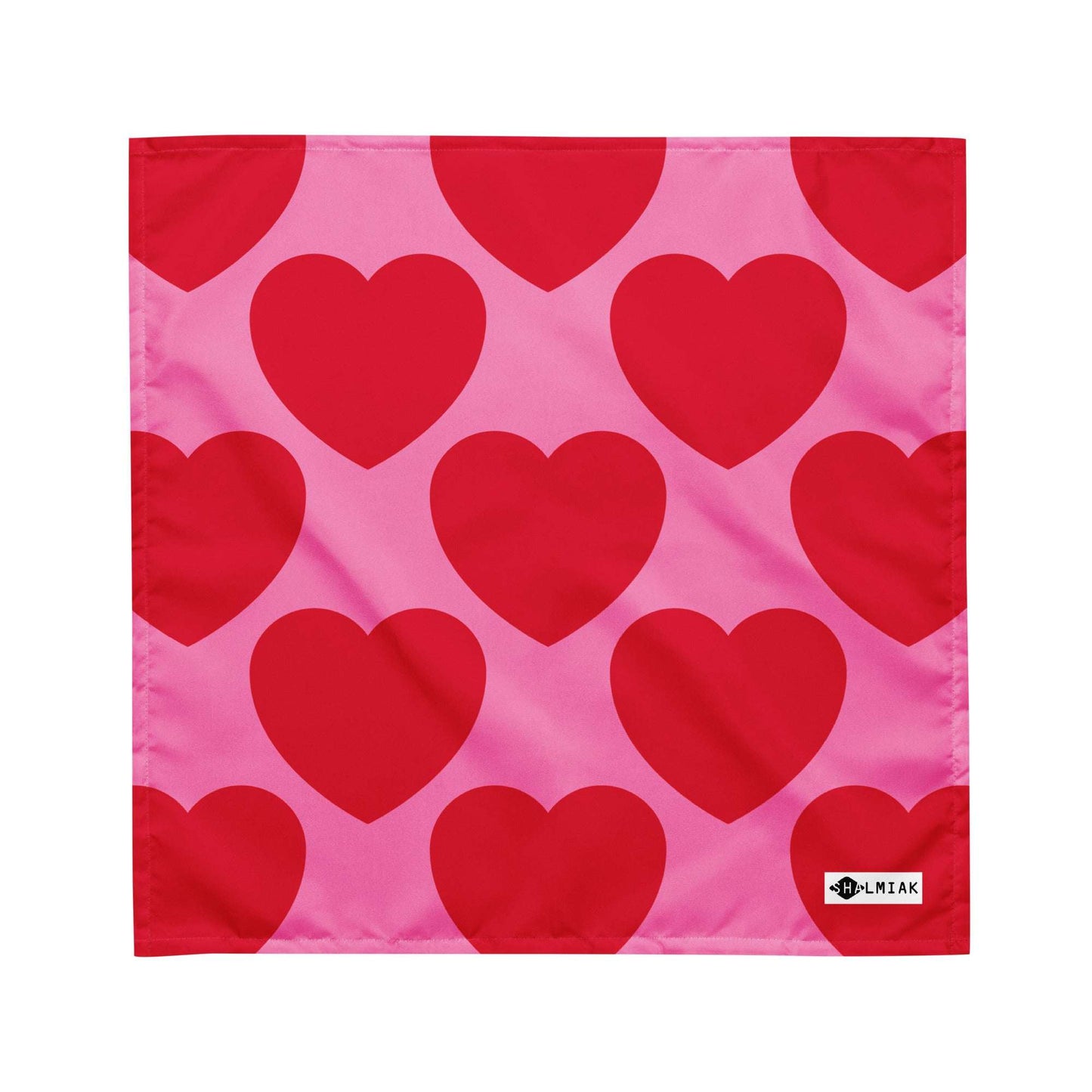 Bandana - ELLIE LOVE red - Bold Heart Print
