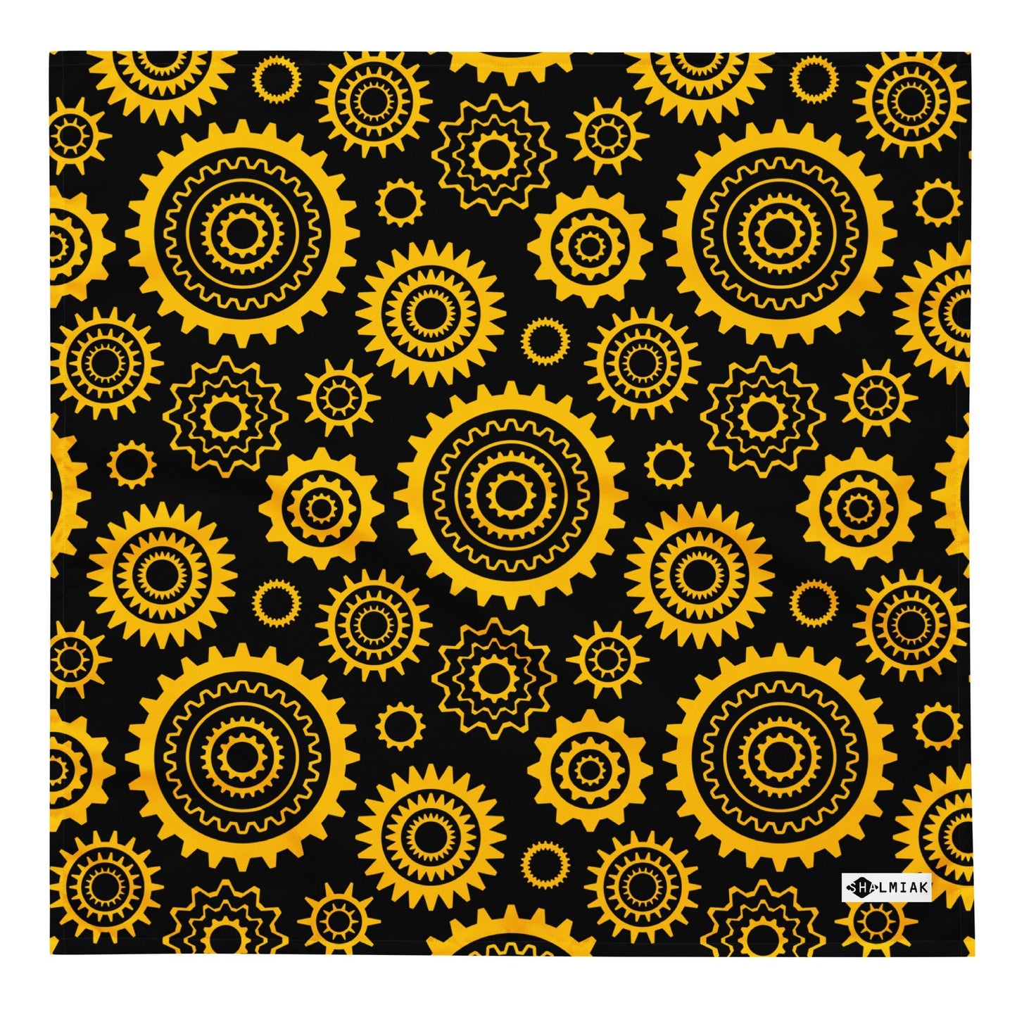 Bandana - GREAT GEAR yellow black - SHALMIAK