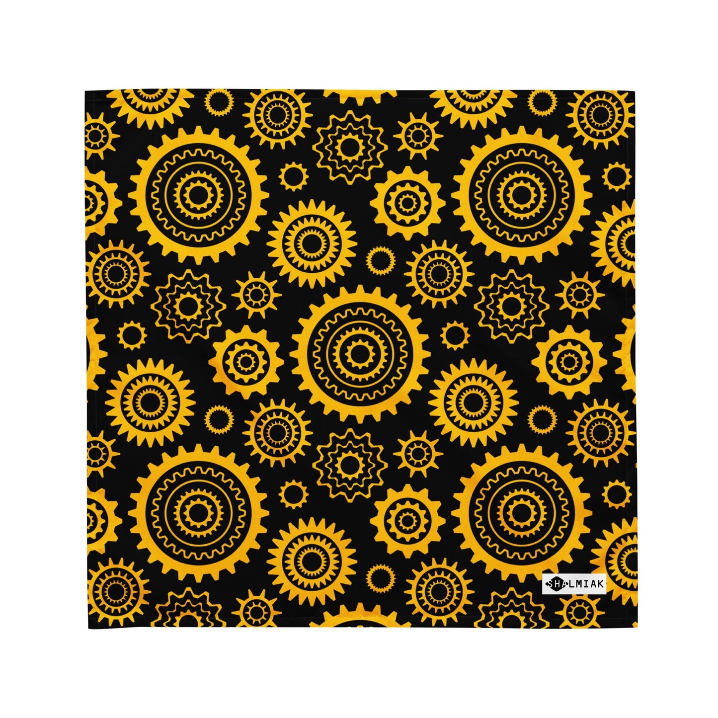 Bandana - GREAT GEAR yellow black - SHALMIAK