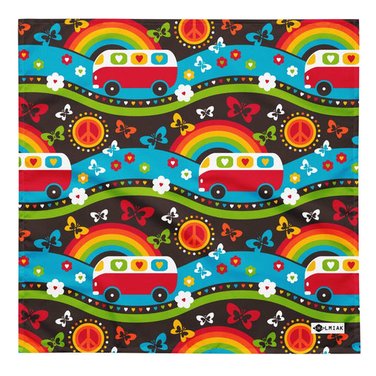 Bandana - HIPPIE DAY rainbow - SHALMIAK