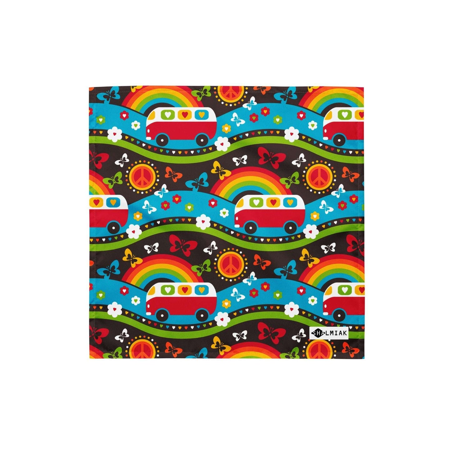 Bandana - HIPPIE DAY rainbow