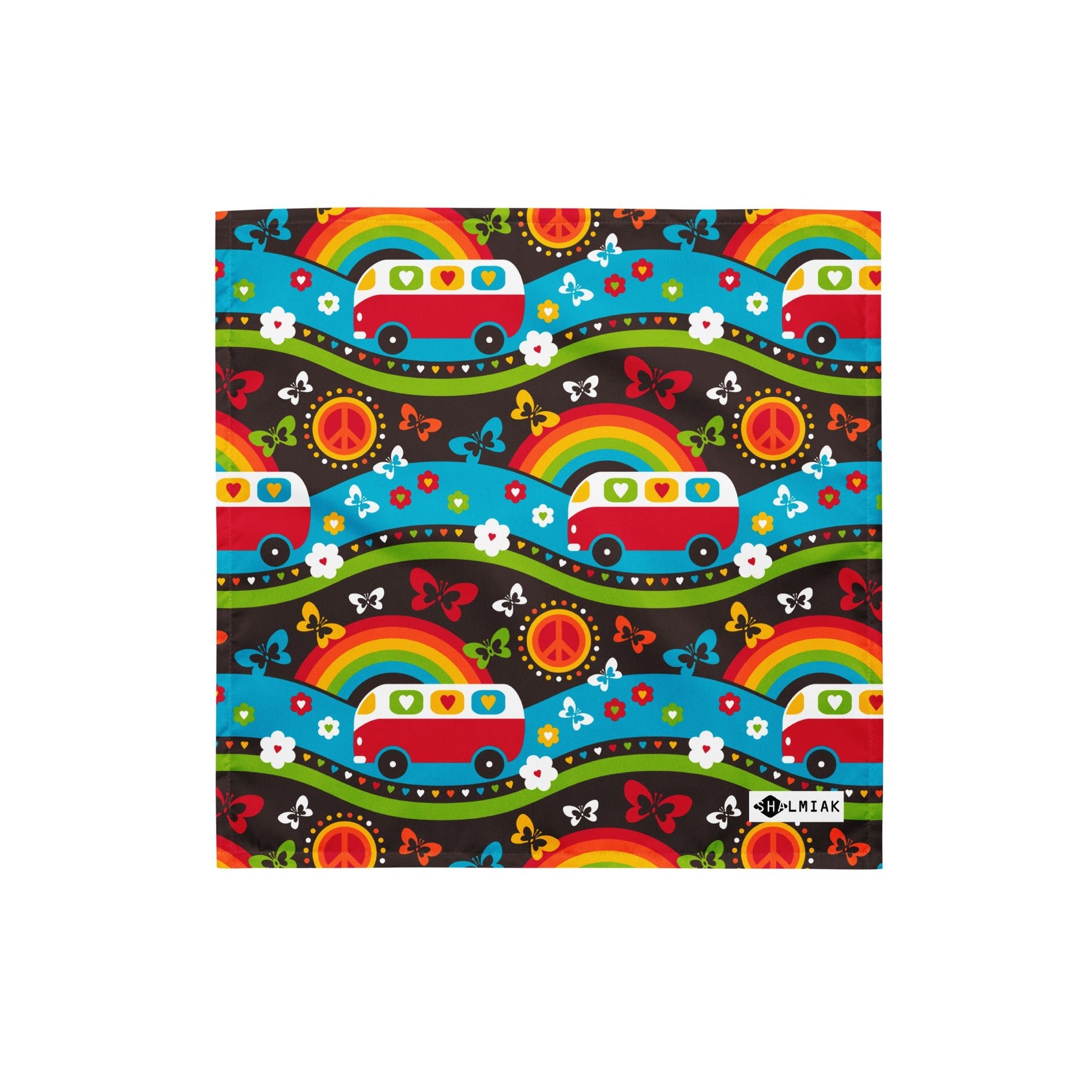 Bandana - HIPPIE DAY rainbow - SHALMIAK