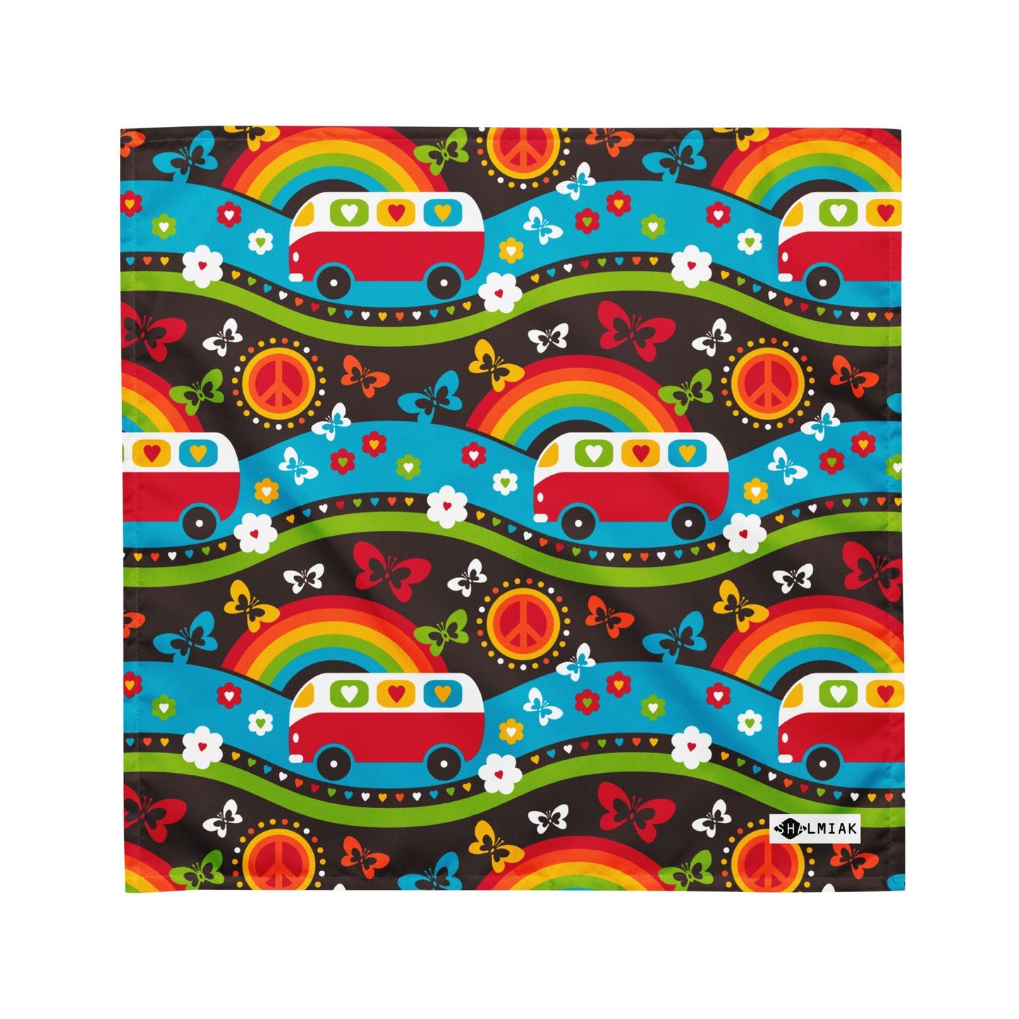 Bandana - HIPPIE DAY rainbow - SHALMIAK