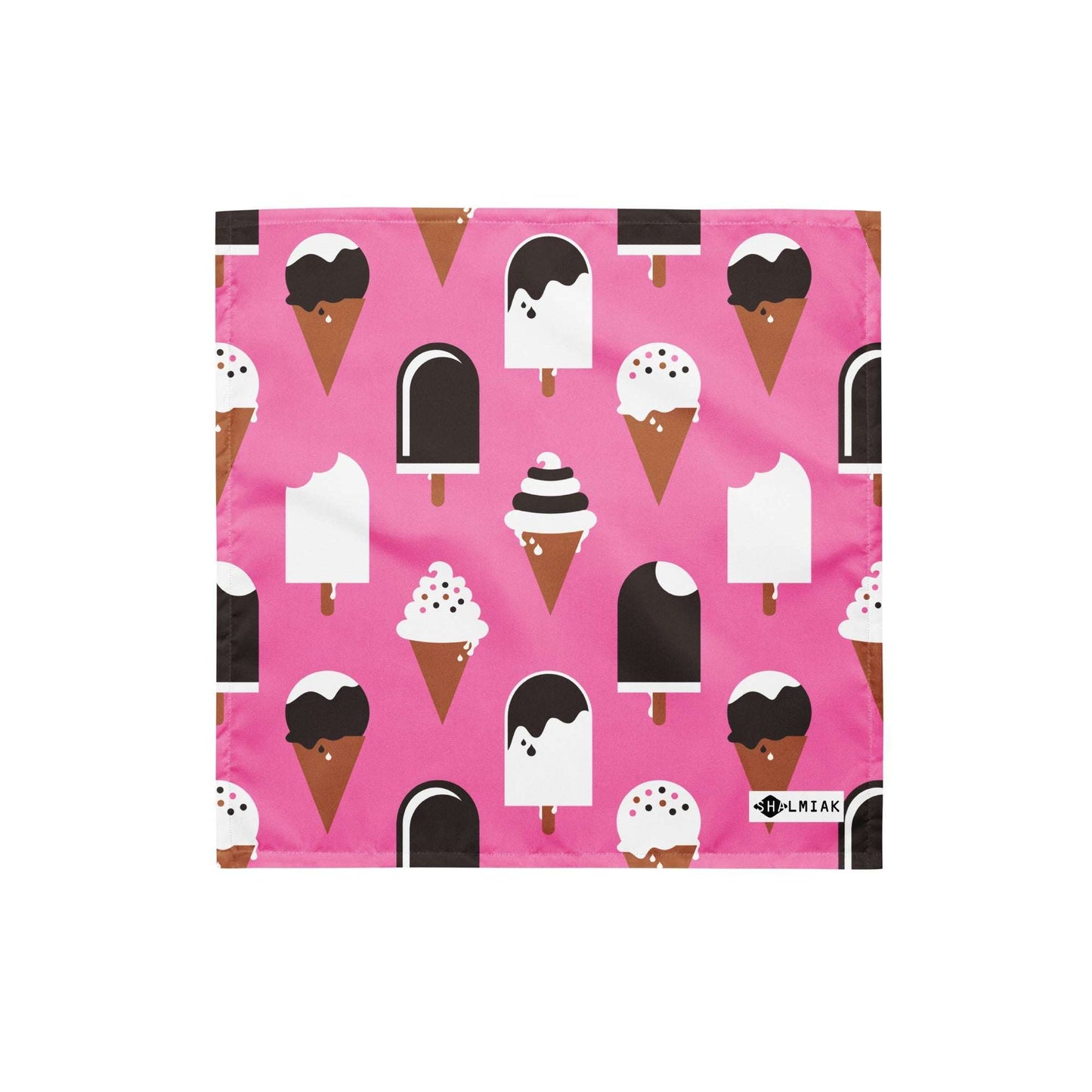 Bandana - JÄDE pink - Happy ice cream print S