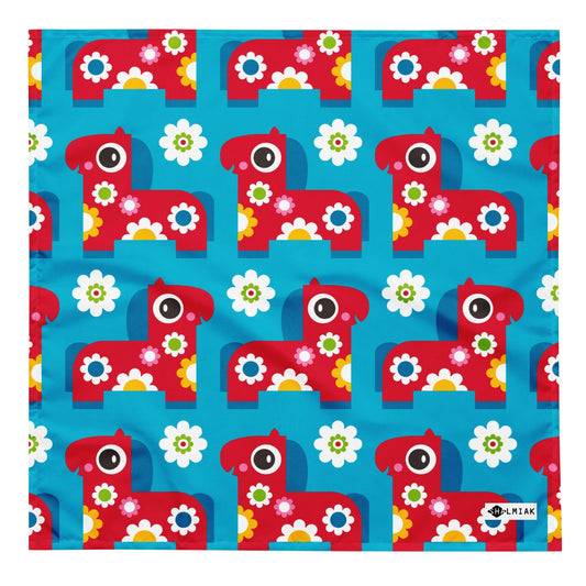 Bandana - PONY BLOOM turquoise - SHALMIAK