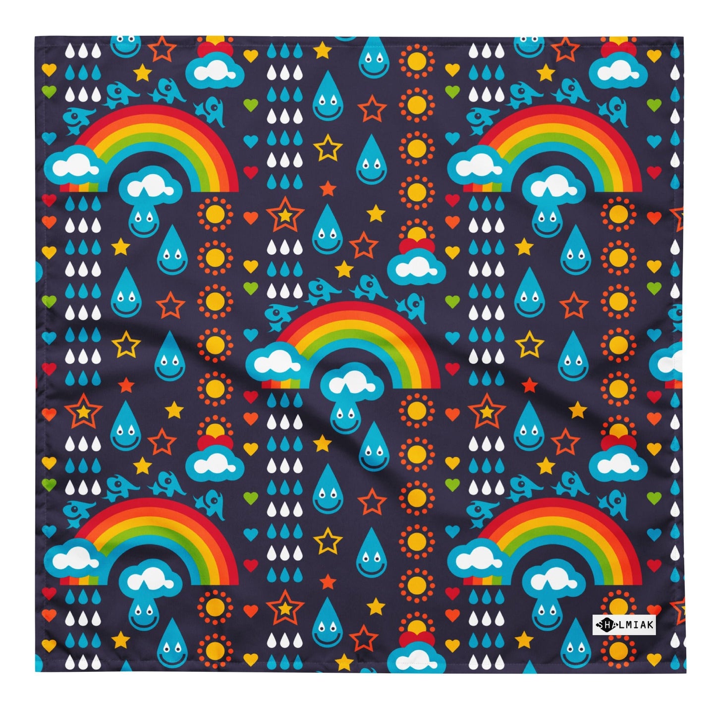 Bandana - RAINBOWPHANT blue - SHALMIAK