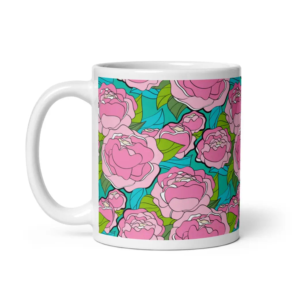 BE MY ONLY pink turquoise - Ceramic Mug
