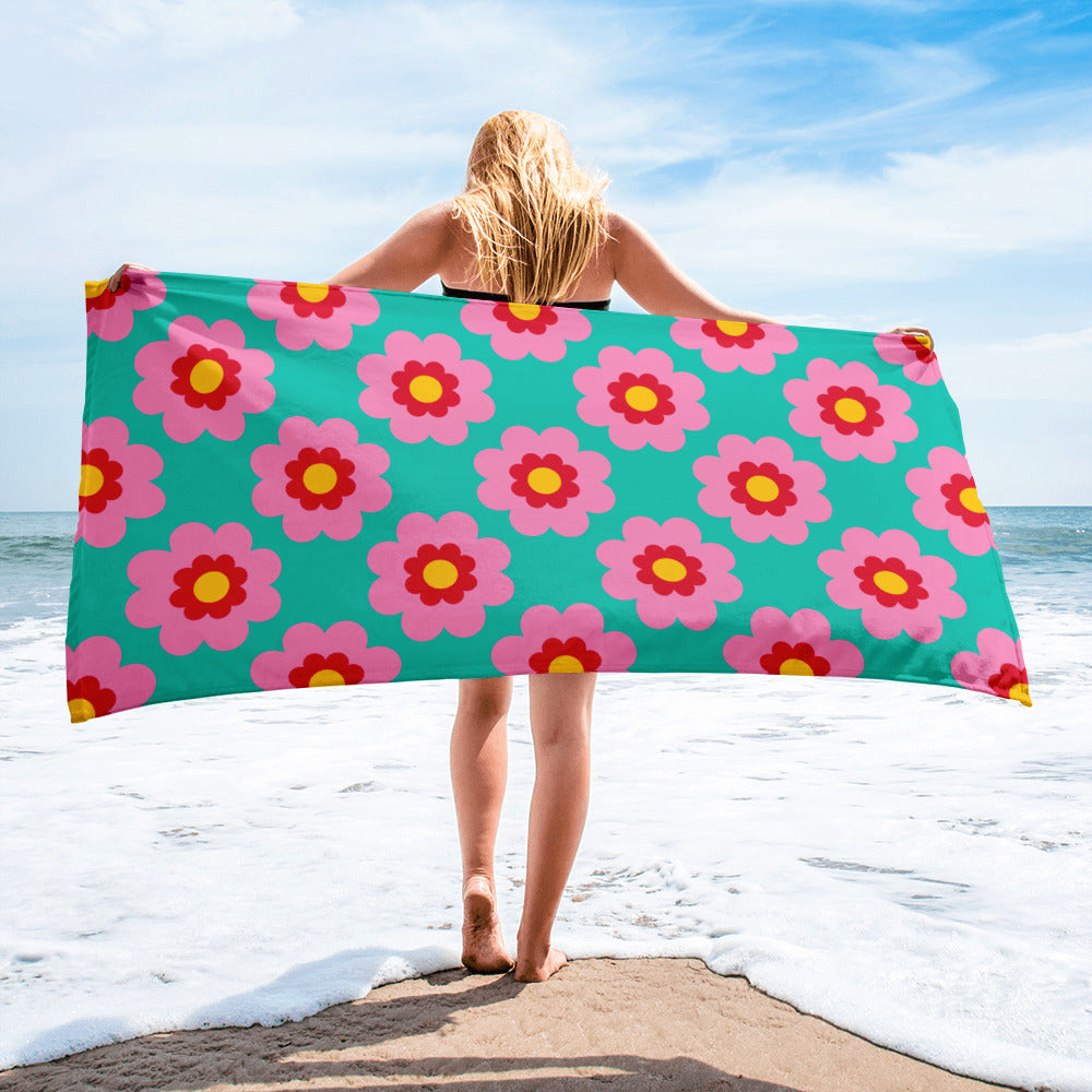 FANCY BLOOM pink mint - Towel