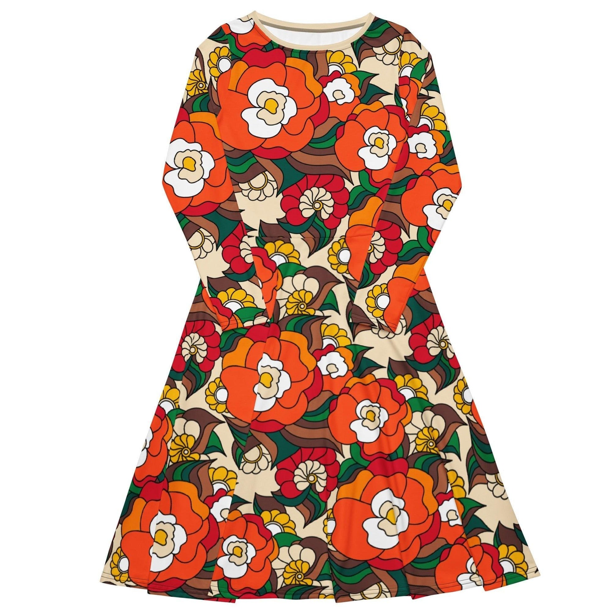 BELLADRAMA retro - Midi Dress With Pockets - SHALMIAK