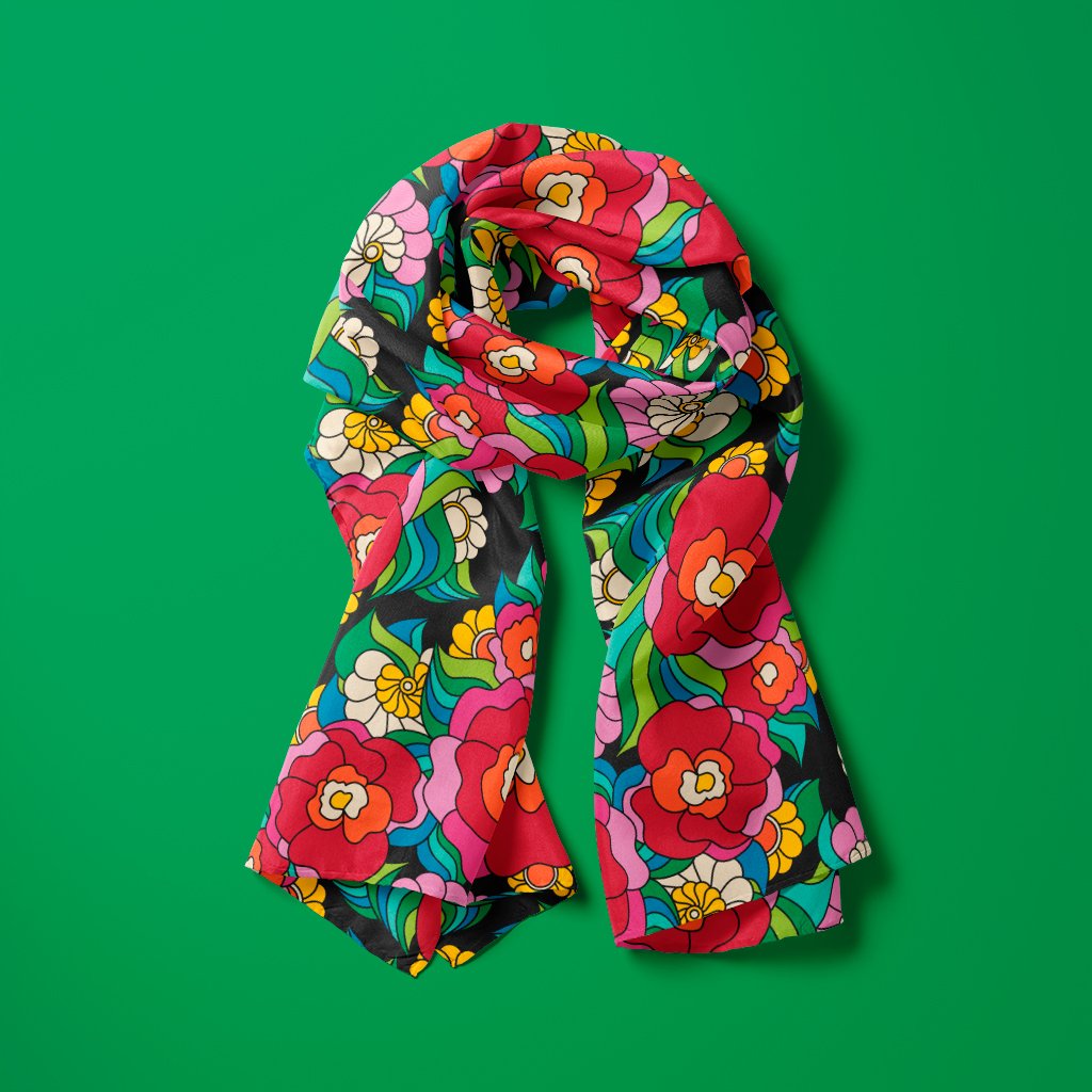 Scarf - BELLADRAMA - Big bold bloom print