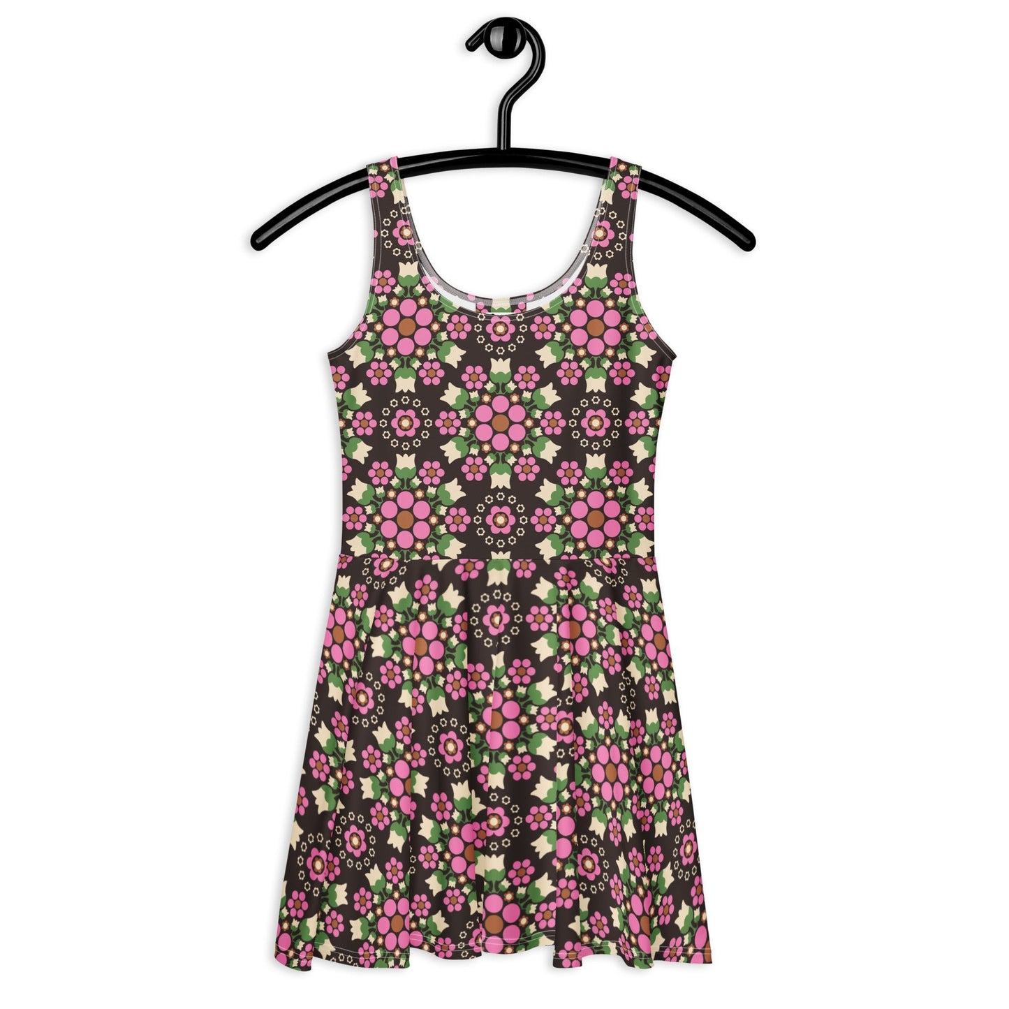 BERRY DANCE pink brown - Skater Dress - SHALMIAK