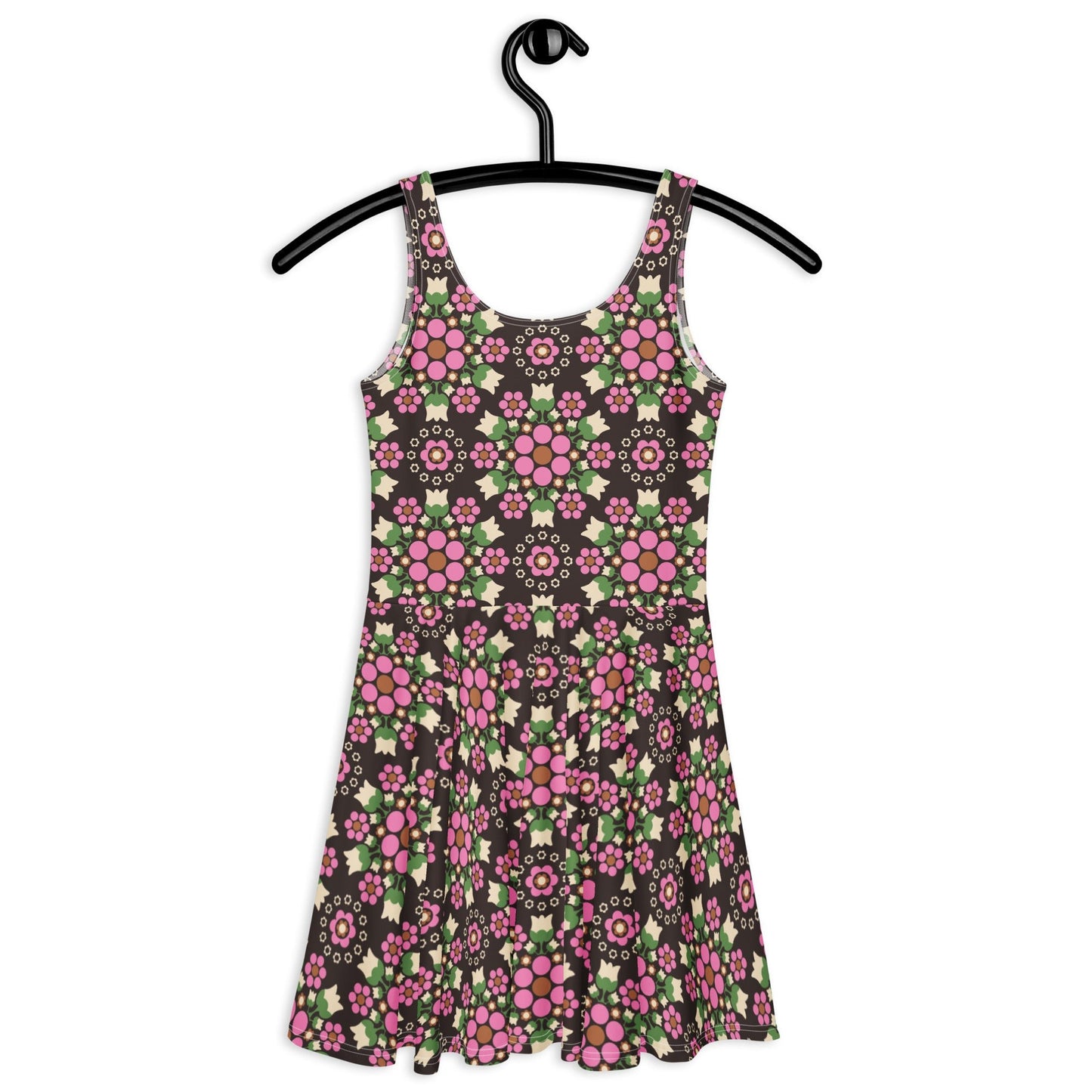 BERRY DANCE pink brown - Skater Dress - SHALMIAK