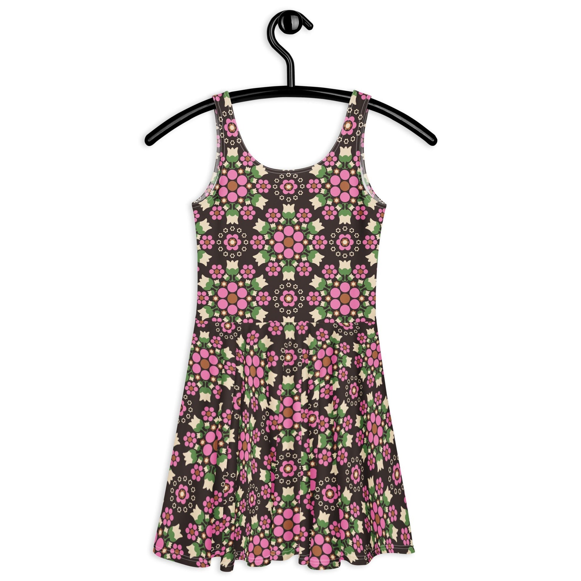 BERRY DANCE pink brown - Skater Dress - SHALMIAK