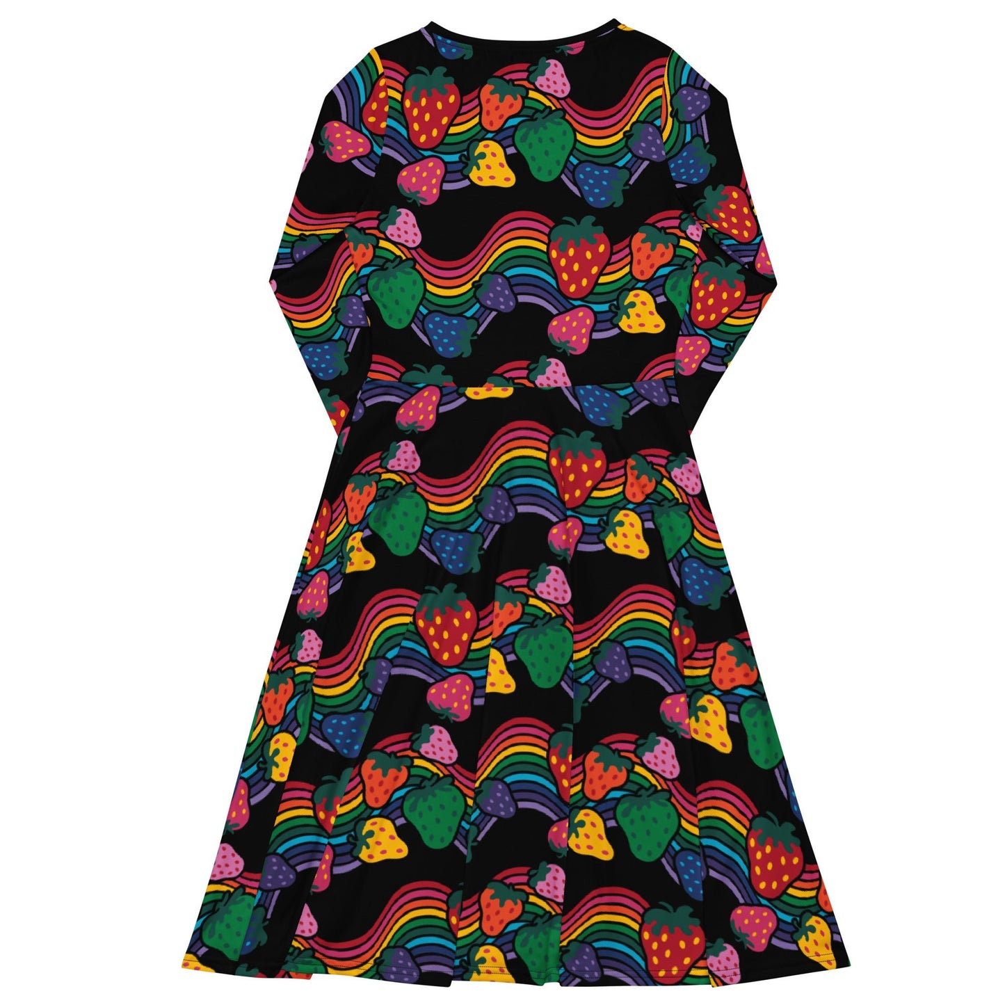 BERRYBOW black - Midi Dress With Pockets - SHALMIAK