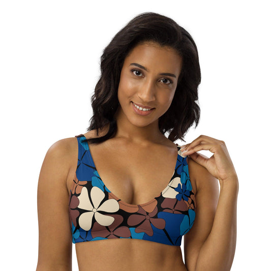 Bikini Top - ADELIE blue brown - SHALMIAK