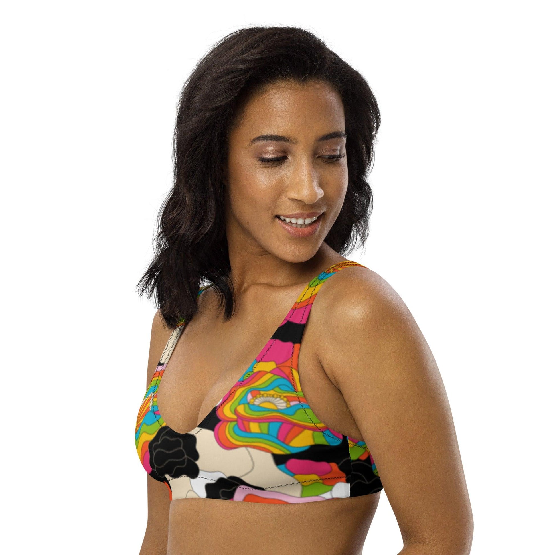 Bikini Top - RAINBOW POPPY - SHALMIAK