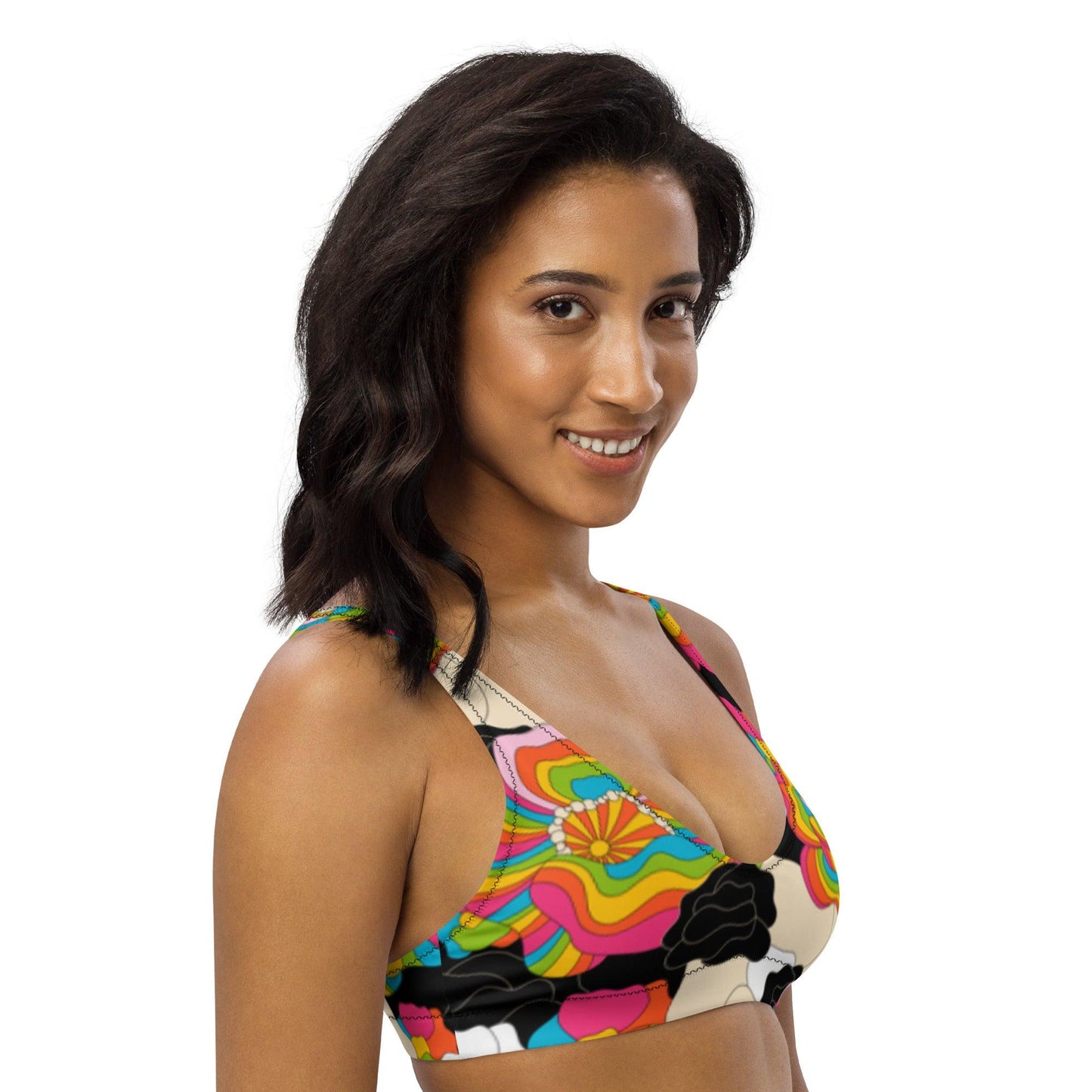 Bikini Top - RAINBOW POPPY - SHALMIAK