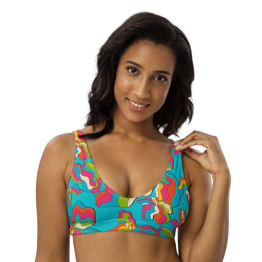 Bikini Top - SASSY IRIS turquoise - SHALMIAK