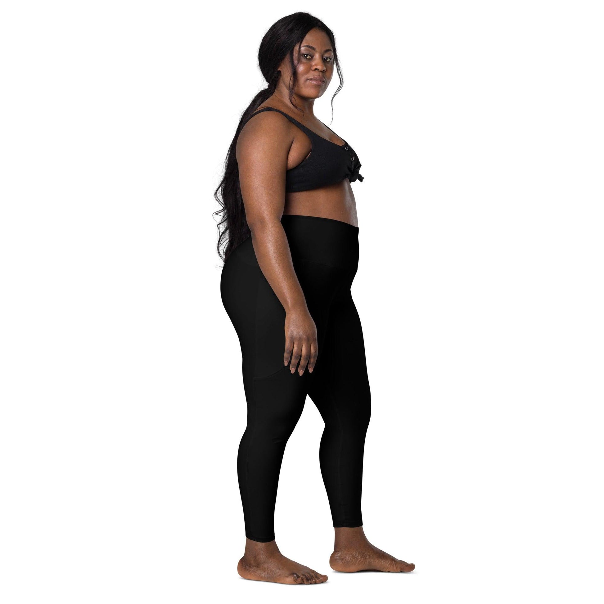 BLACK - Leggings With Pockets - SHALMIAK