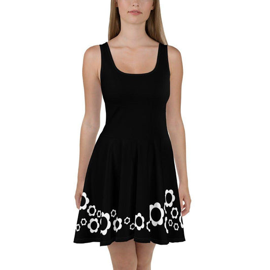 BLACK with ELLIE bw - Skater Dress - SHALMIAK