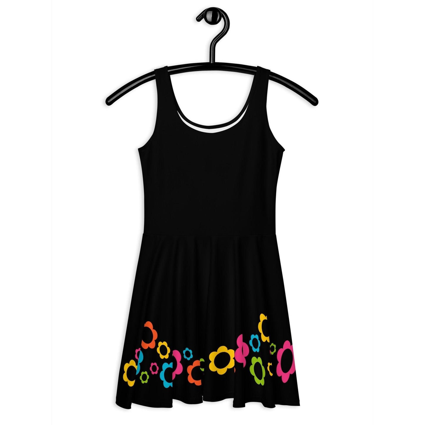 BLACK with ELLIE color - Skater Dress - SHALMIAK