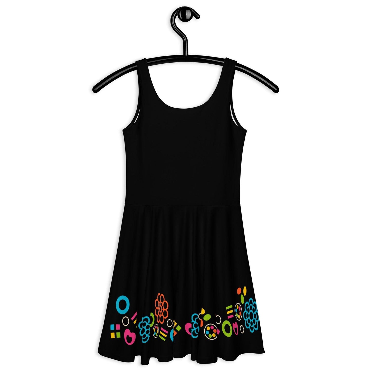 BLACK with FOREVER SWEET color - Skater Dress - SHALMIAK