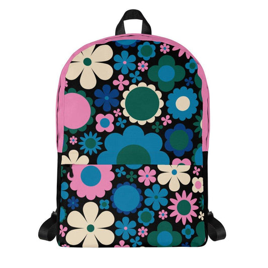 BLOOMPOP blue pink - Backpack - SHALMIAK