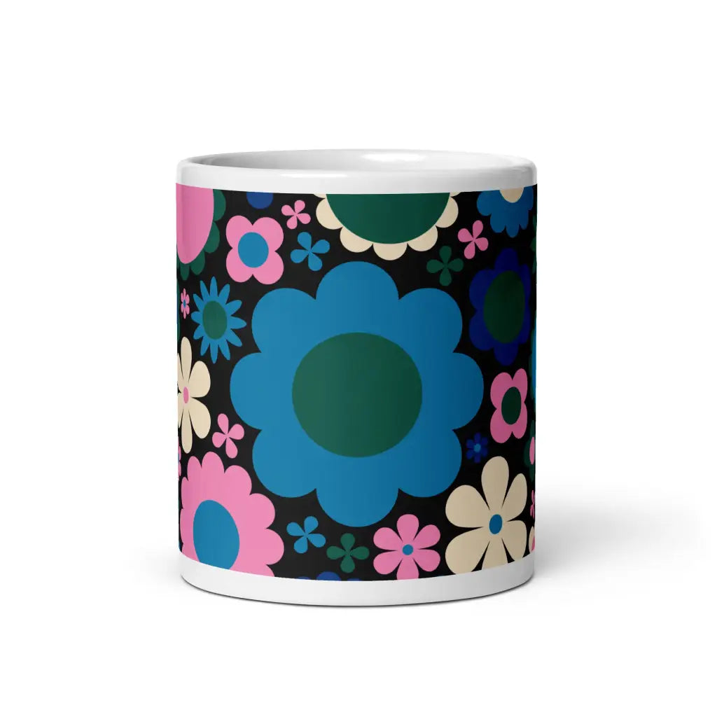 BLOOMPOP blue pink - Ceramic Mug