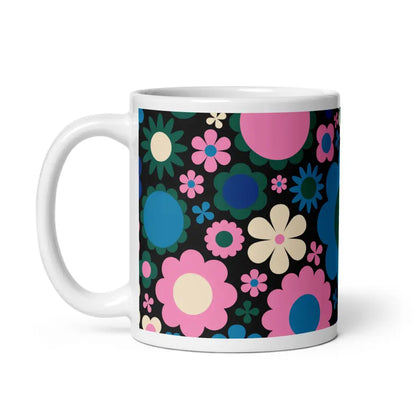 BLOOMPOP blue pink - Ceramic Mug