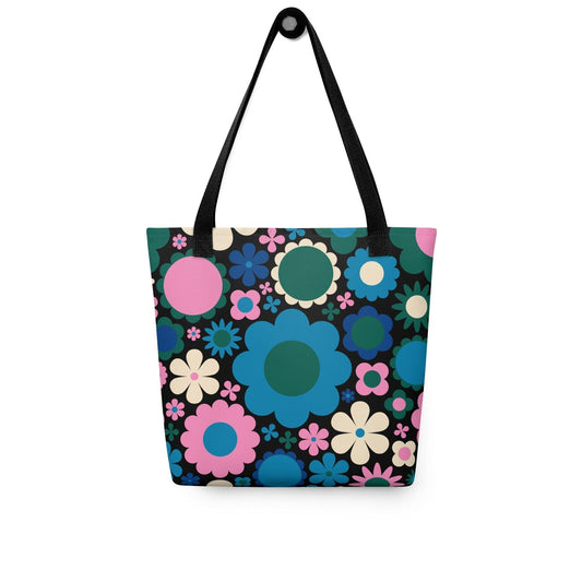 BLOOMPOP blue pink - Tote Bag - SHALMIAK
