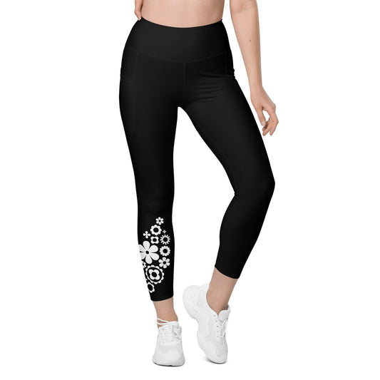 BLOOMPOP bw - Leggings With Pockets - SHALMIAK